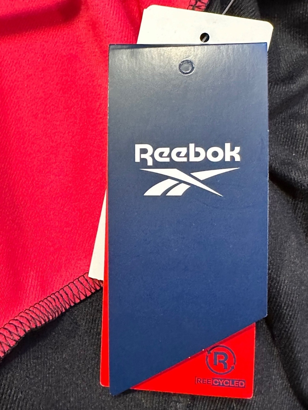 Reebok Men's Medium Athletic Track Jacket Black Pink Zip-Up Long Sleeve - Picture 10 of 13